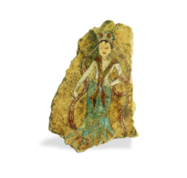 116 Stucco Fragment showing a Standing Apsara