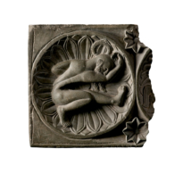 125 • A Green Chlorite Fragment of a Relief Showing a Man in a Yogic Posture
